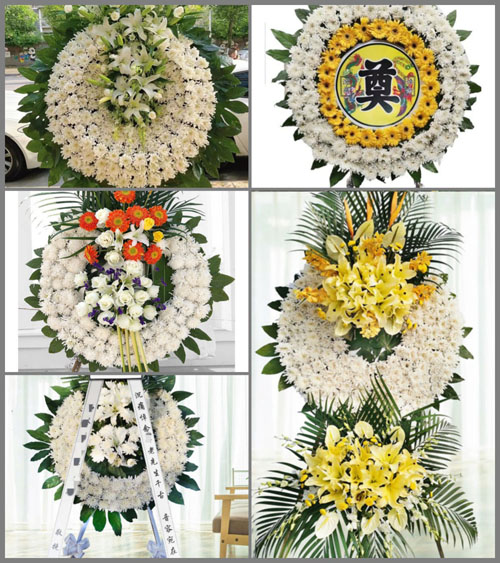 安徽阜阳市界首市王集镇朱大村花圈速递